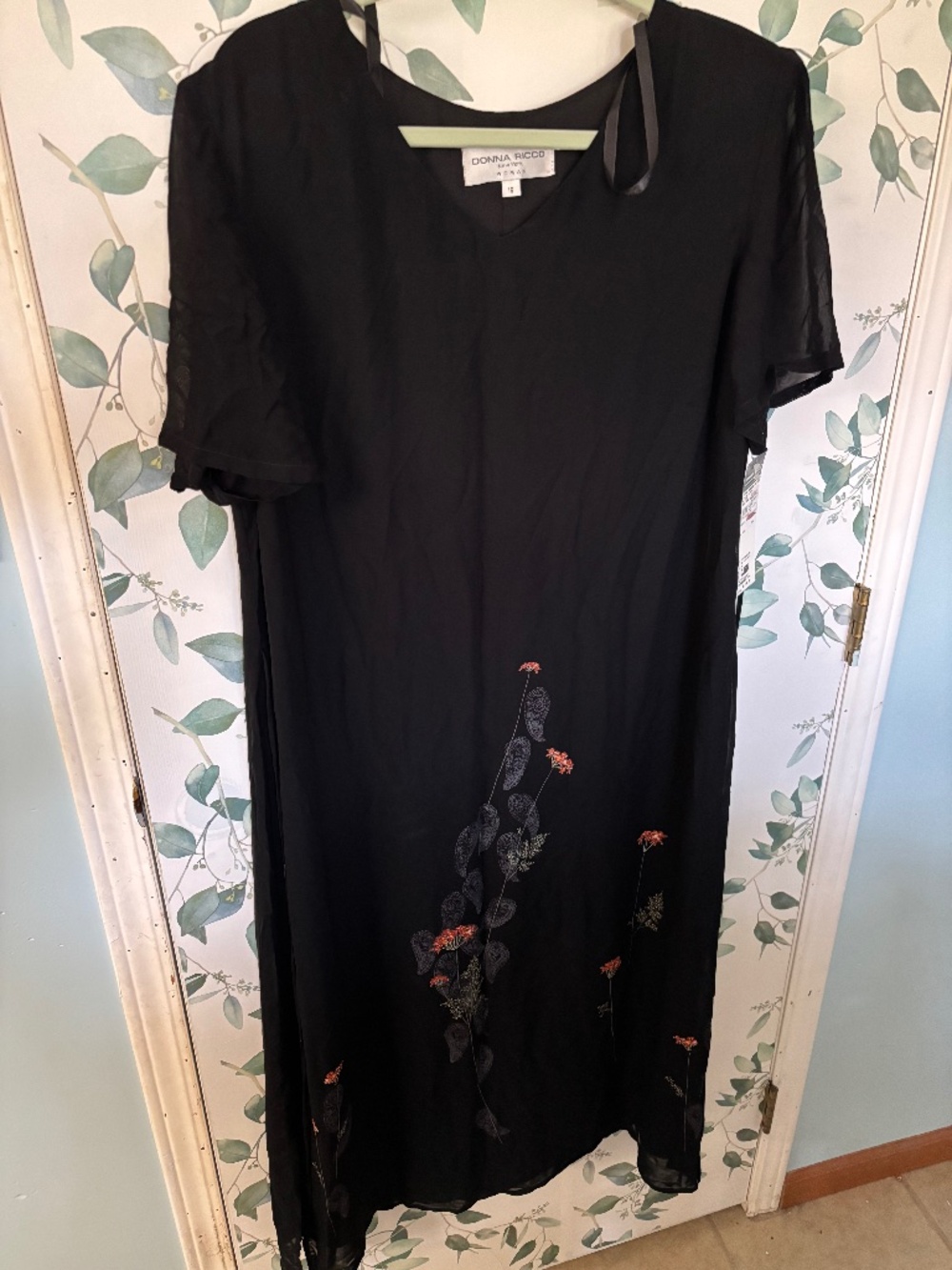 Donna Rocco Vintage Black Dress Size 16